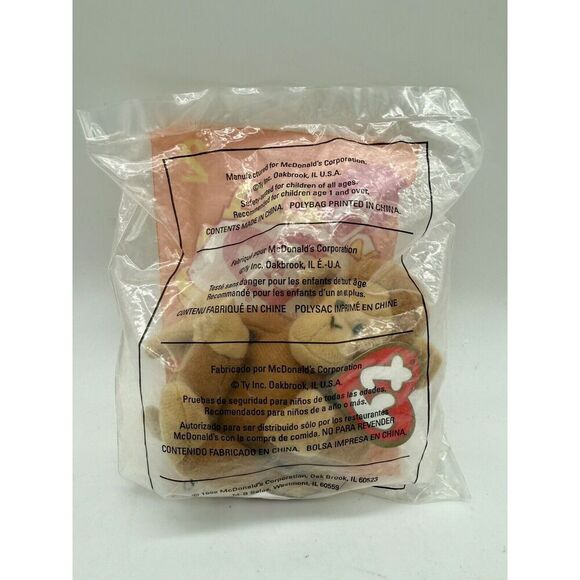 Ty Mini Beanie Baby BONGO The Monkey No. 2 McDonalds 1998 Factory Sealed - Picture 2 of 2